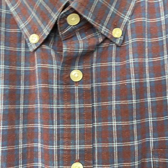 Foundry Men's‎ Button-Down Shirt Big & Tall Blue Plaid 3XL - Picture 3 of 9